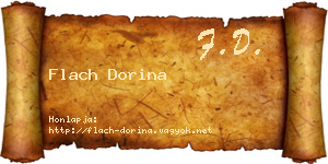 Flach Dorina névjegykártya